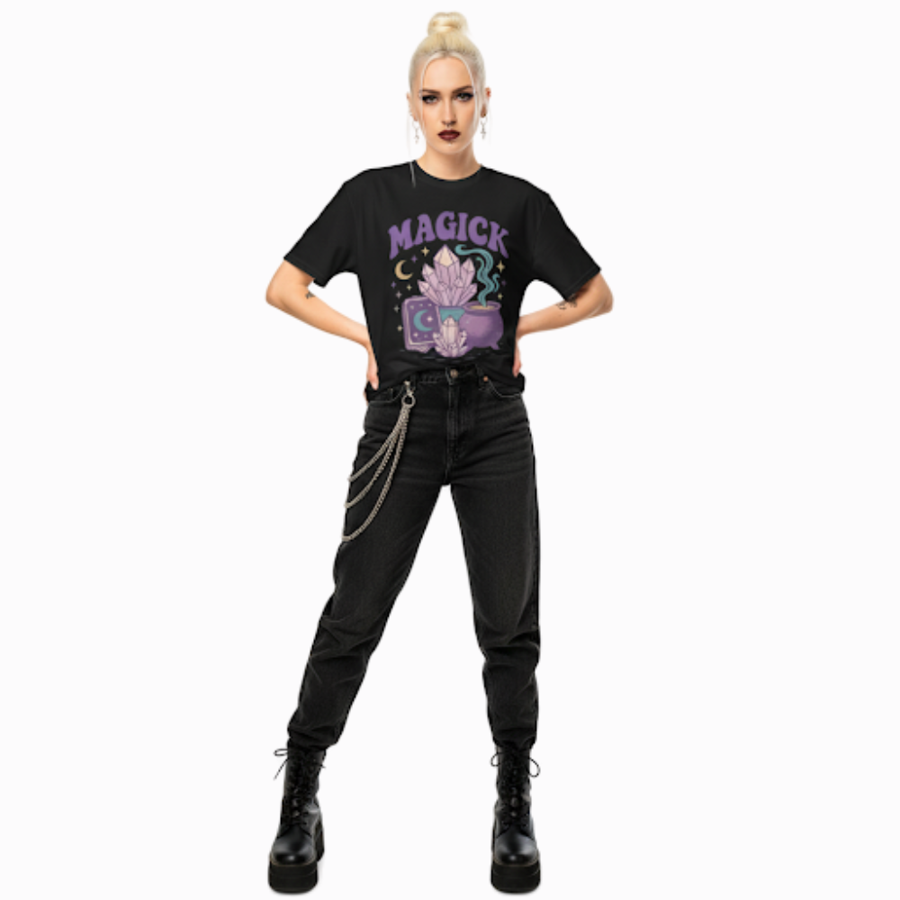 "Magick" - Crystal and Cauldron Tee